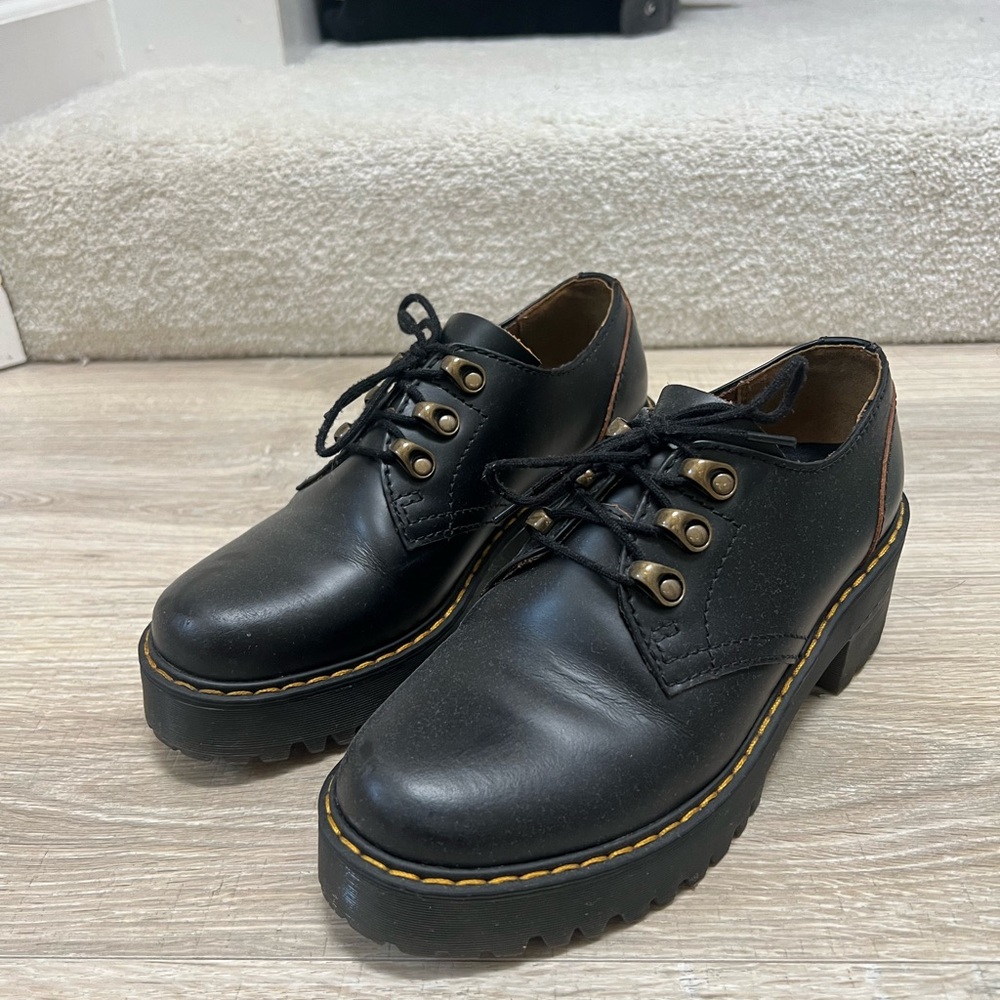 Dr. Martens Black Platform Shoes